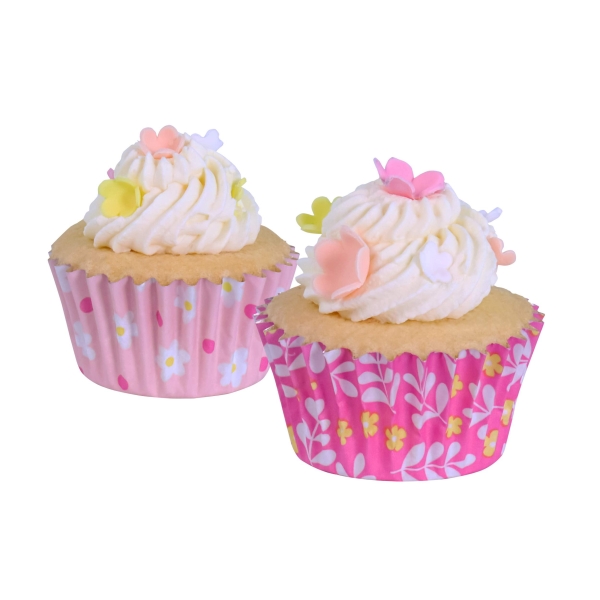 Mini Cupcake Baking Cases - Flowers